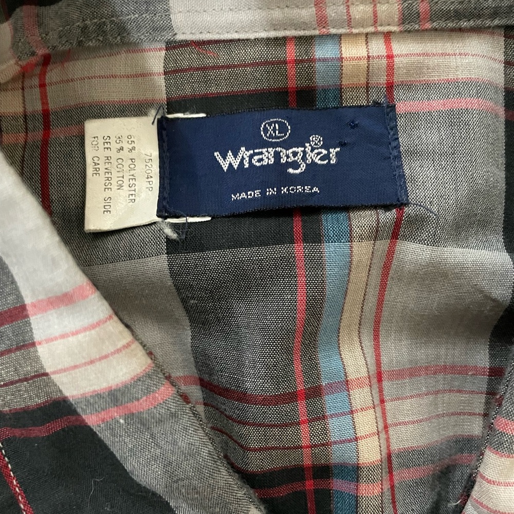 Vintage Wrangler Snap Button Western Shirt - Picture 2 of 7